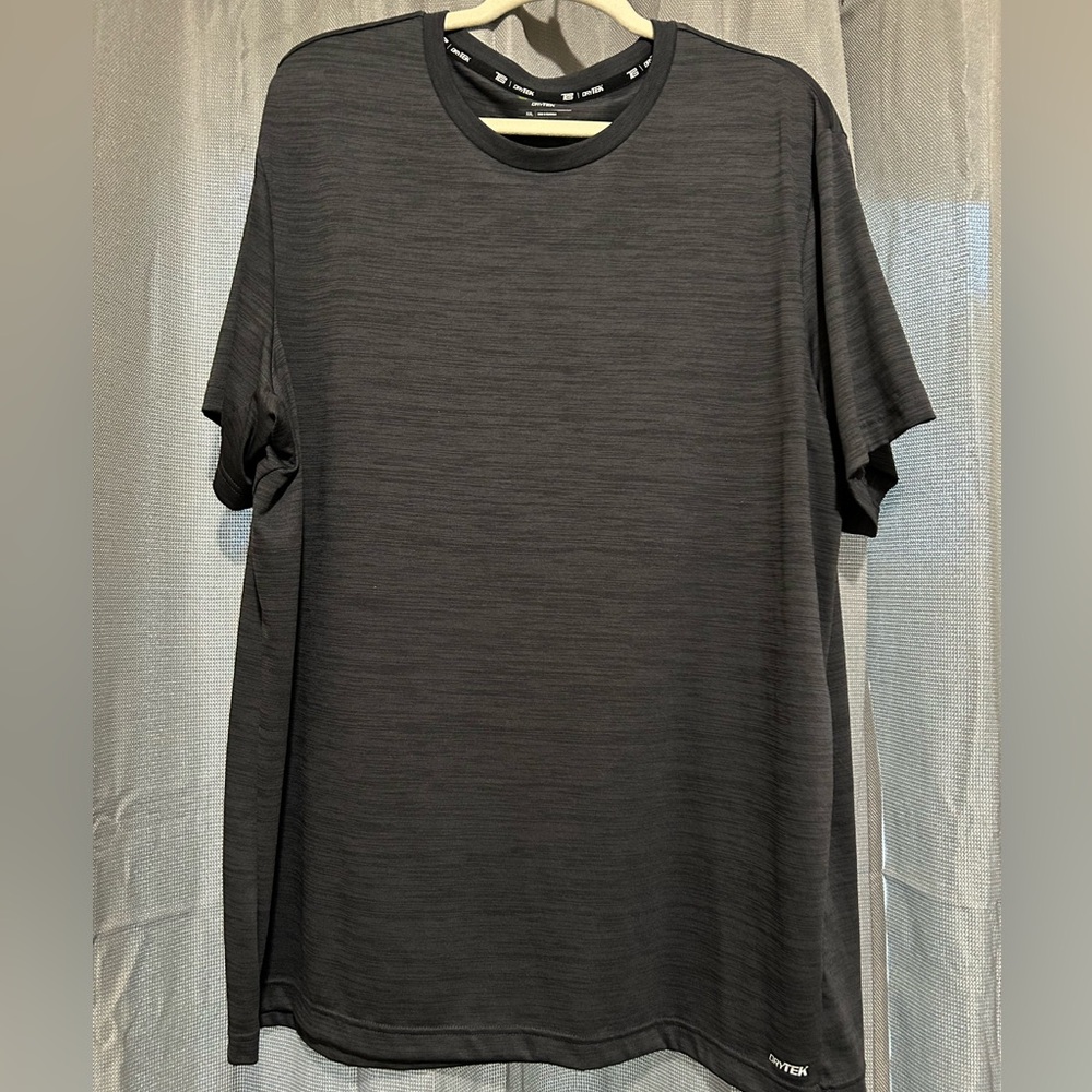 Men’s Tek Gear Dry Tek Charcoal Gray Space-Dyed T-Shirt